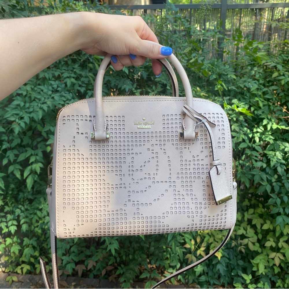 Kate spade bag, laser cut flower
